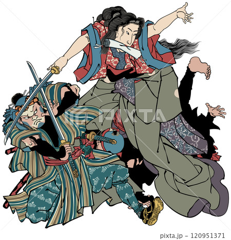 【大日本六十餘州之内 飛騨 小万】-【歌川国芳】 120951371