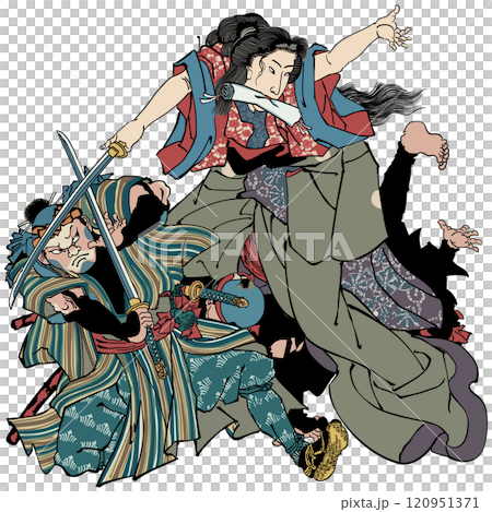 【大日本六十餘州之内 飛騨 小万】-【歌川国芳】 120951371