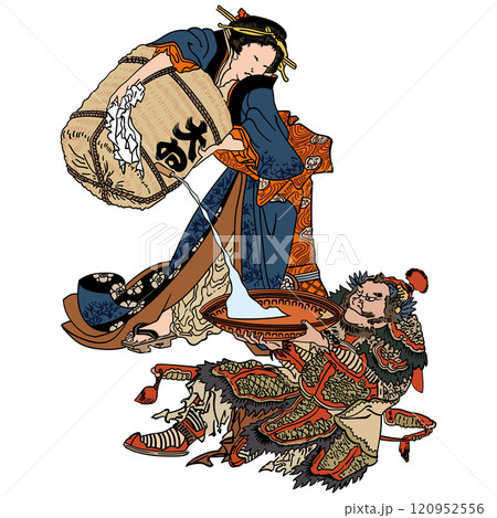 【天唐飲酒ゲーム】-【葛飾北斎】 【天唐飲酒ゲーム】-【葛飾北斎】 120952556