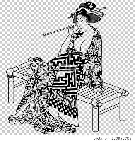 【其姿同じ舞風流】-【喜多川歌麿】 120952705