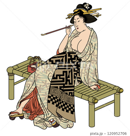 【其姿同じ舞風流】-【喜多川歌麿】 【其姿同じ舞風流】-【喜多川歌麿】 120952706