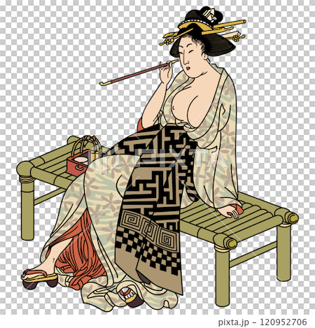 【其姿同じ舞風流】-【喜多川歌麿】 【其姿同じ舞風流】-【喜多川歌麿】 120952706