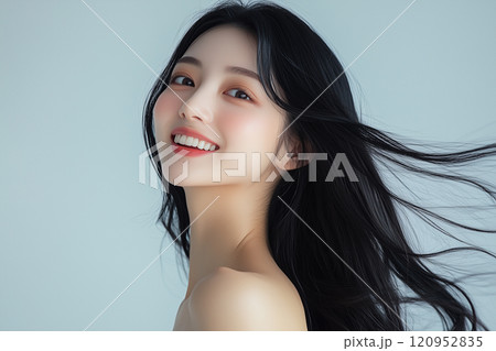 美しい髪の毛の女性	 120952835