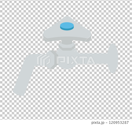Illustration of a water faucet 120953287