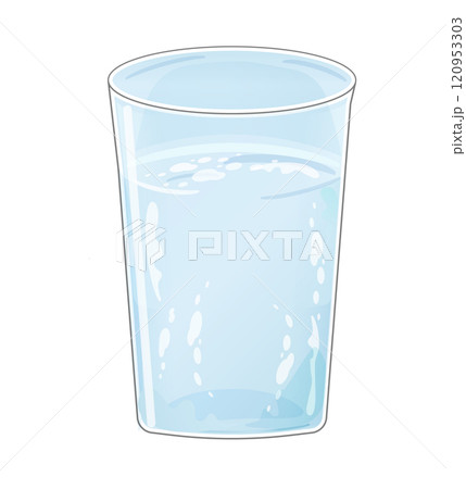 コップに入った水のイラスト 120953303