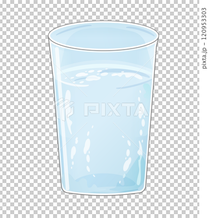 コップに入った水のイラスト 120953303