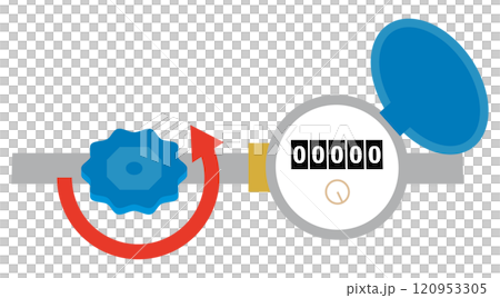 室外安裝的止水閥停止示意圖 120953305