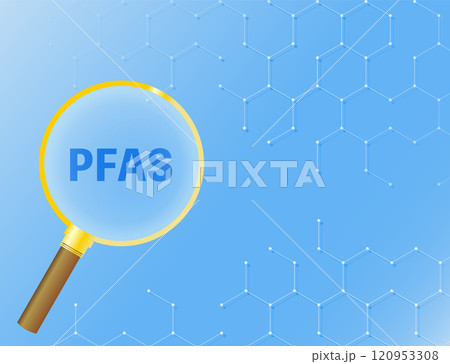 水滴とPFASののイメージイラスト 水滴とPFASののイメージイラスト 120953308