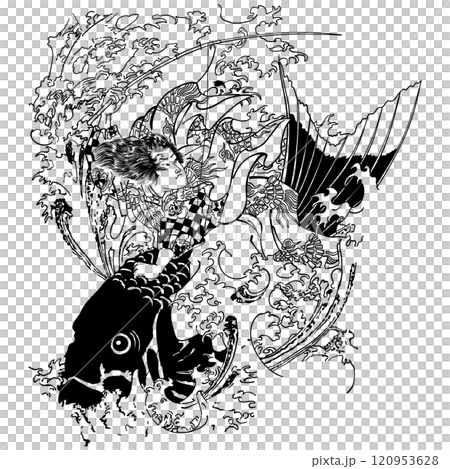 [美麗的水滸傳江之美命義俊]-[月岡義俊] 120953628