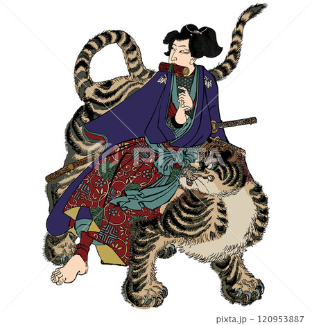 【美勇水滸伝 虎王丸】-【月岡芳年】 120953887