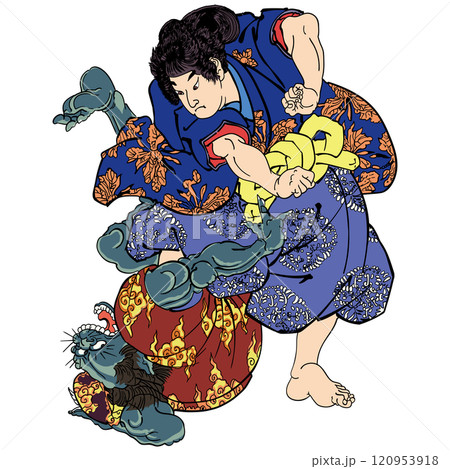 【美勇水滸伝 寺コ従白菊丸】-【月岡芳年】 【美勇水滸伝 寺コ従白菊丸】-【月岡芳年】 120953918