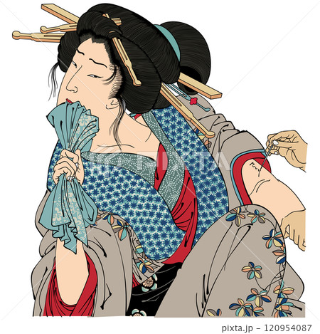 【風俗三十二相　入れほくろ 】-【月岡芳年】 120954087