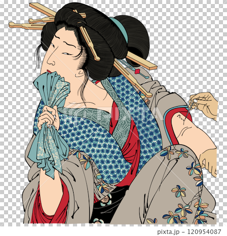 【風俗三十二相　入れほくろ 】-【月岡芳年】 120954087