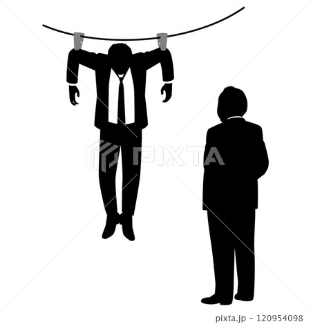 干される男性ビジネスマン 干される男性ビジネスマン 120954098