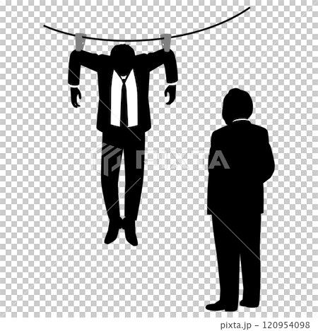 干される男性ビジネスマン 干される男性ビジネスマン 120954098