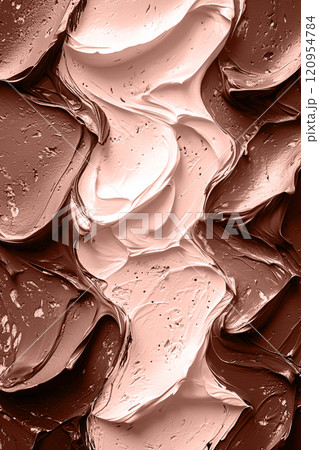 Abstract grungy background with glitch noise, mocha mousse colors, monochromatic shade. 120954784