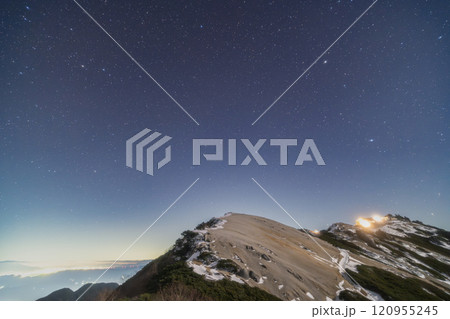 燕岳の夜空 120955245