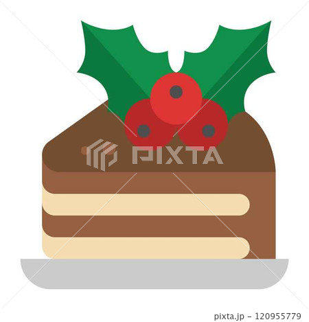 christmas cake icon 120955779