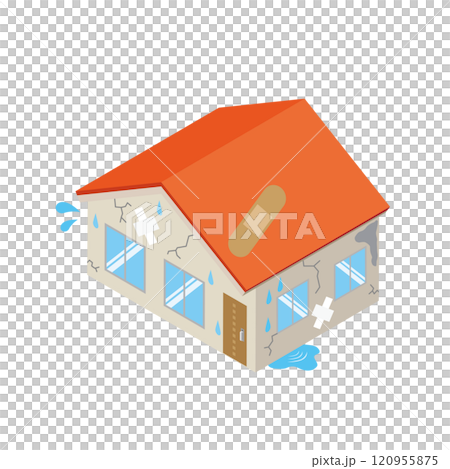 欠陥住宅のイラスト 欠陥住宅のイラスト 120955875