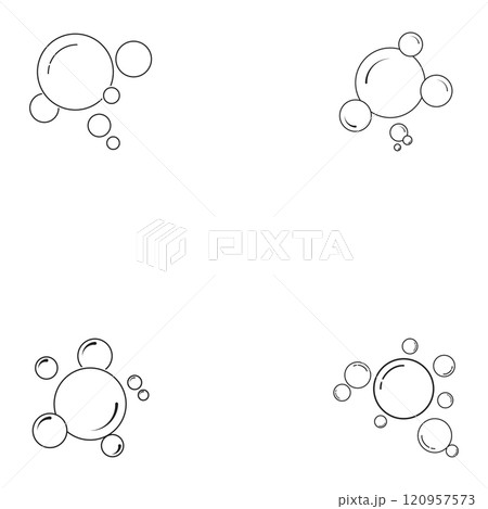 bubble icon vector illustration design template 120957573
