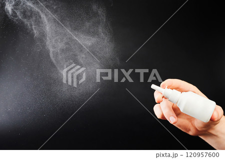 Flu home treatment theme 120957600