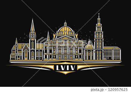 Vector illustration of Lviv 120957625