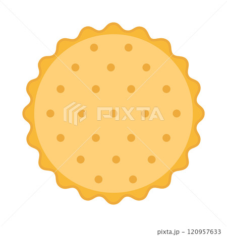 round cracker isolated 120957633