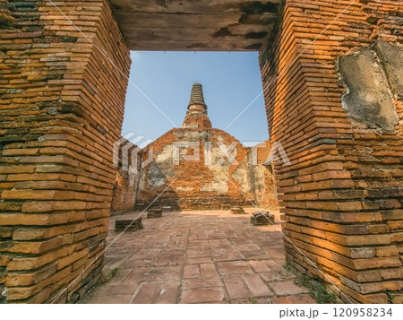Ruins of Langkhadum Wat temple, Ayutthaya, Thailand 120958234