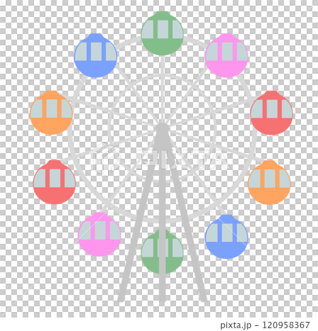 観覧車のイラスト 観覧車のイラスト 120958367