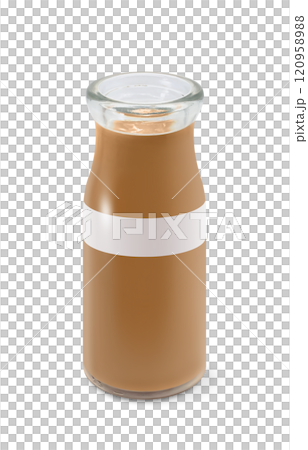 咖啡牛奶瓶插畫寫實 120958988