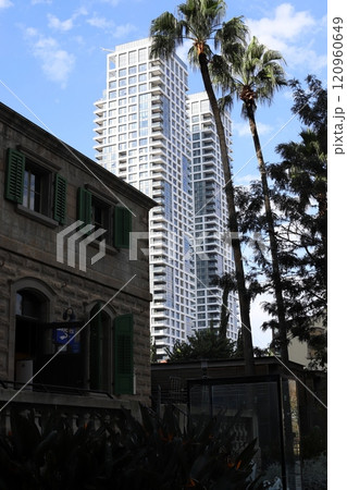 08 11 2024 Tel Aviv Israel. A port city on the Mediterranean Sea. 08 11 2024 Tel Aviv Israel. A port city on the Mediterranean Sea. 120960649