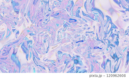 Abstract Vibrant Texture. Iridescent Foil. Minimalist Invitation. Holographic Gradient. Holographic texture Background. Shiny metal texture. Glossy wrinkled texture. 120962608