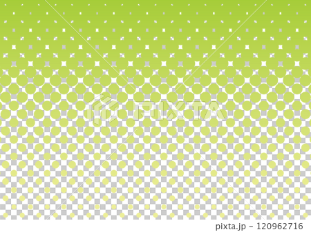 ハーフトーン　黄緑　背景	 120962716