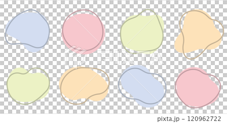 抽象框架簡單彩色套裝 120962722