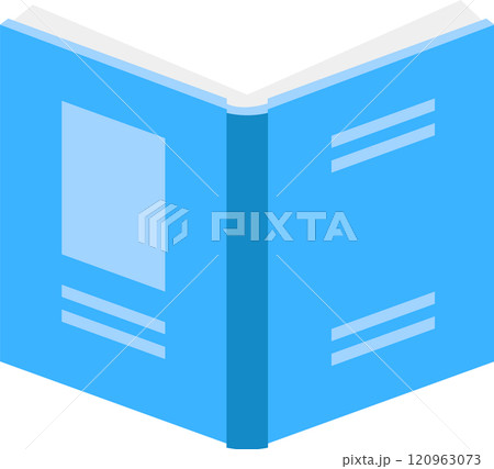 Open blue hardcover book resting on a white surface, revealing blank pages and a sturdy spine, symbolizing themes of reading, knowledge, and education in a creative context Open blue hardcover book resting on a white surface, revealing blank pages and a sturdy spine, symbolizing themes of reading, knowledge, and education in a creative context 120963073