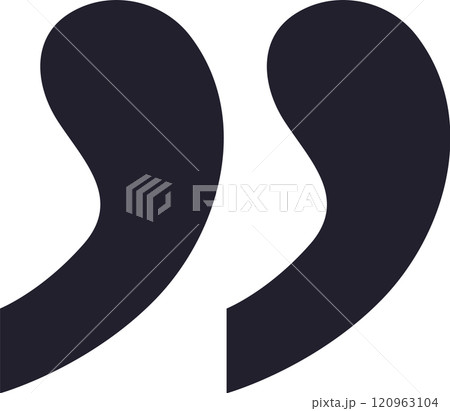 Quotation marks represent reported speech or a citation, indicating words spoken or written by someone else, fostering accurate communication 120963104