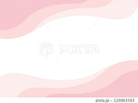 抽象的 波 フレーム シンプル ピンク パステル 抽象的 波 フレーム シンプル ピンク パステル 120963583