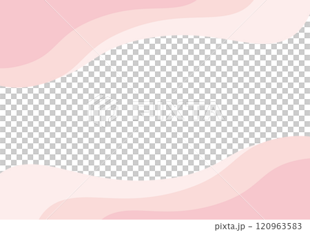 抽象的 波 フレーム シンプル ピンク パステル 抽象的 波 フレーム シンプル ピンク パステル 120963583