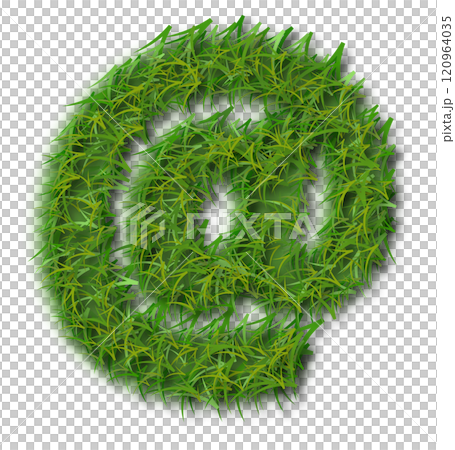 Green Grass Alphabet Asteriks Star Mark Green Grass Alphabet Asteriks Star Mark 120964035