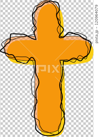 Orange Outline Scribble Alphabet Letter t Lowercase Orange Outline Scribble Alphabet Letter t Lowercase 120964079