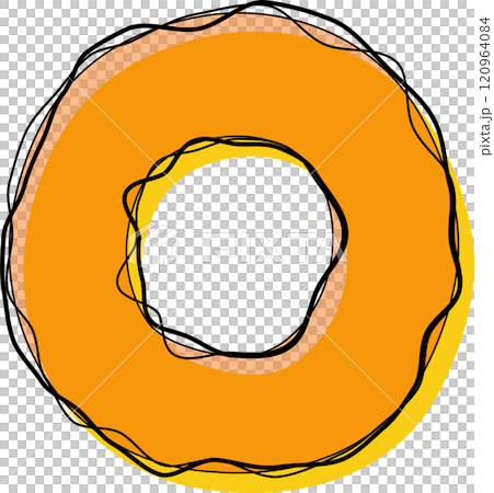 Orange Outline Scribble Alphabet Letter o Lowercase Orange Outline Scribble Alphabet Letter o Lowercase 120964084