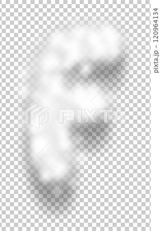 White Snow Alphabet Letter F White Snow Alphabet Letter F 120964134