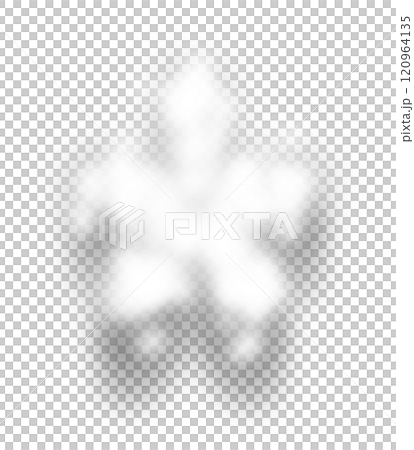 White Snow Alphabet Asteriks Star Mark 120964135