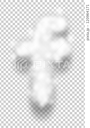 White Snow Alphabet Letter f Lowercase 120964171