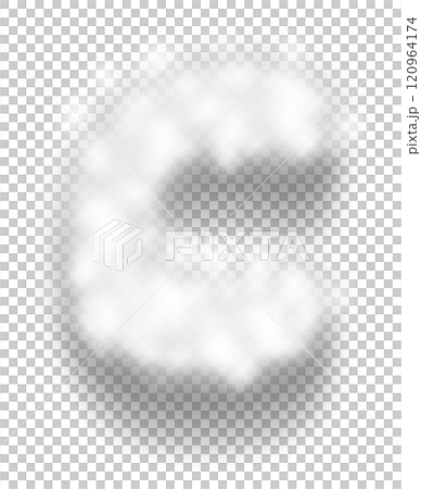 White Snow Alphabet Letter c Lowercase White Snow Alphabet Letter c Lowercase 120964174