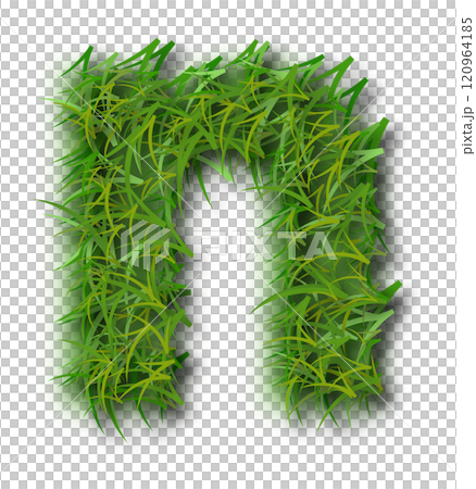 Green Grass Alphabet Letter n Lowercase Green Grass Alphabet Letter n Lowercase 120964185