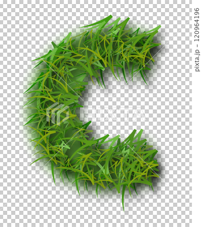Green Grass Alphabet Letter c Lowercase Green Grass Alphabet Letter c Lowercase 120964196