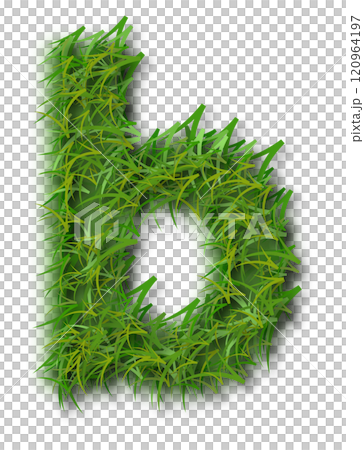 Green Grass Alphabet Letter b Lowercase Green Grass Alphabet Letter b Lowercase 120964197