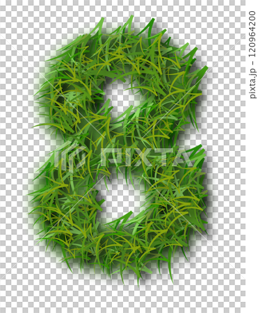 Green Grass Alphabet Number 8 Green Grass Alphabet Number 8 120964200
