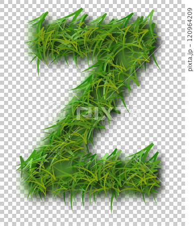 Green Grass Alphabet Letter Z Green Grass Alphabet Letter Z 120964209
